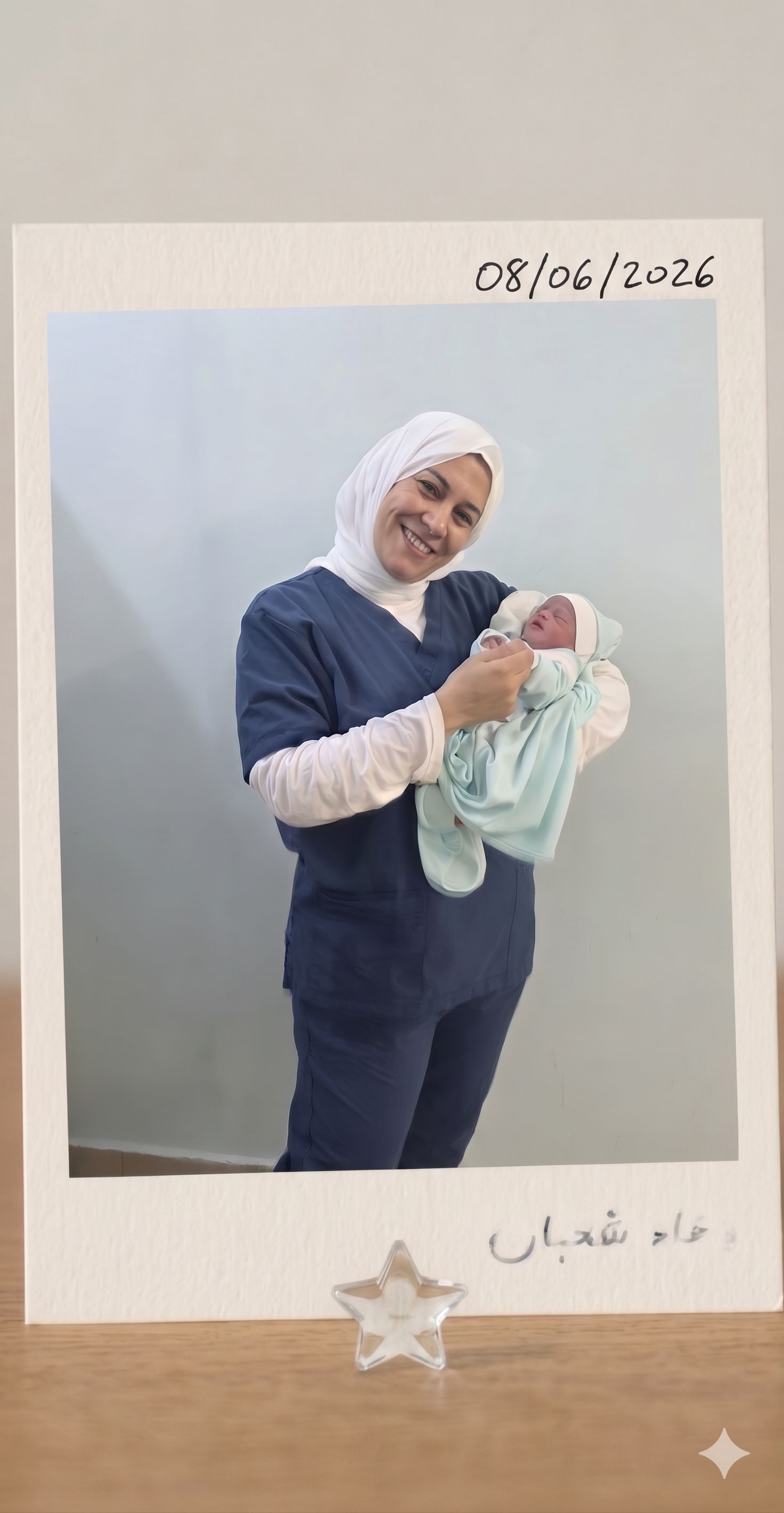 لحظة سعادة مع مولود جديد